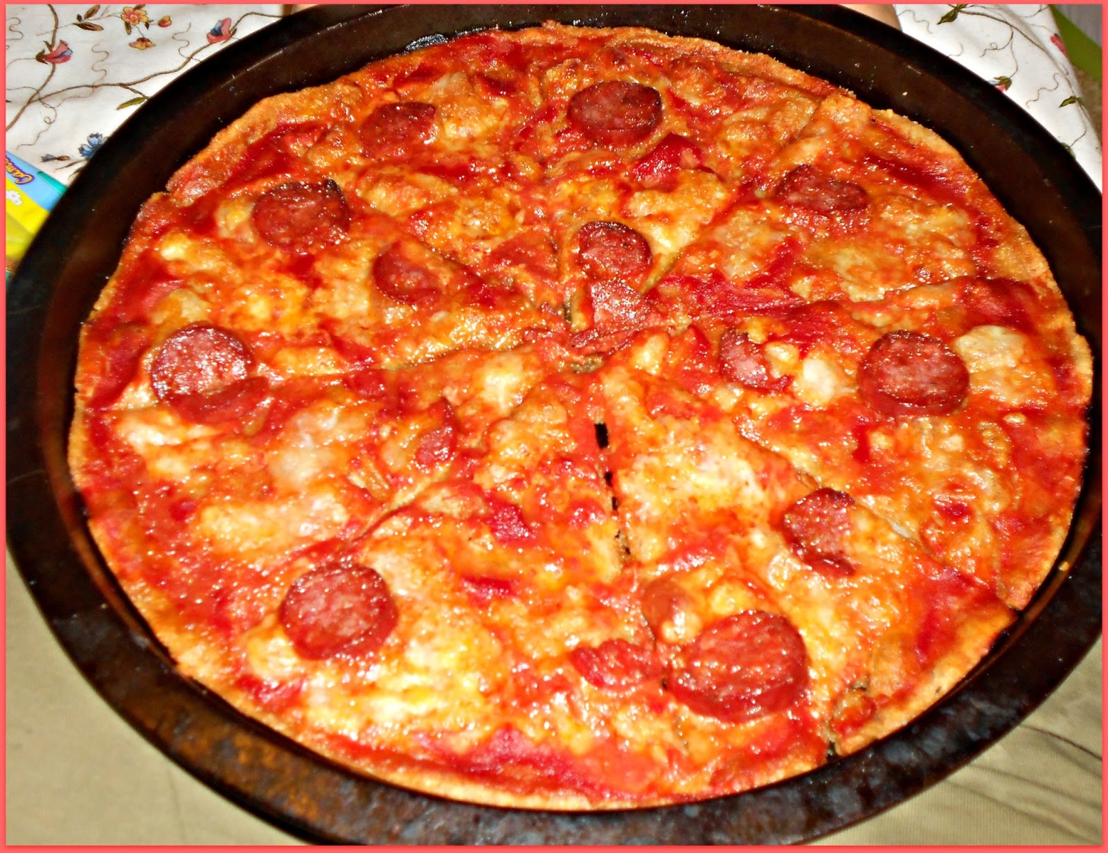 I Pasticci di Vale Pizza al salame piccante con farina integrale