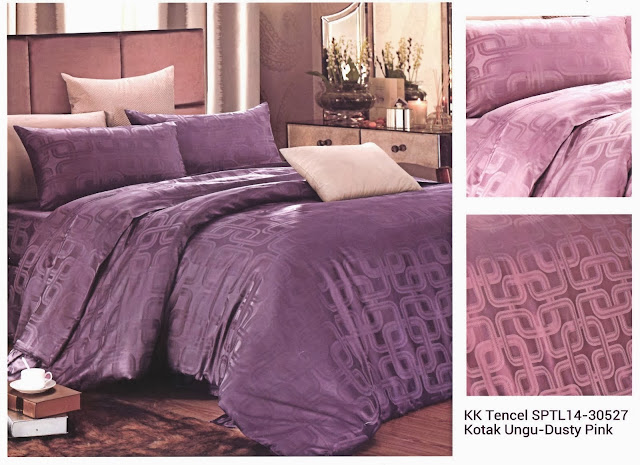 Sprei King Koil Tencel Motif Ungu Dusty Pink Sprei King Koil Tencel Motif Ungu Dusty Pink