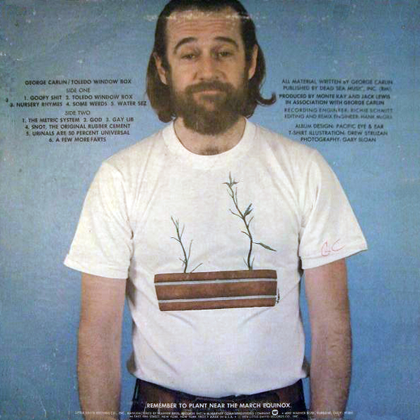 Vintage Standup Comedy Carlin Toledo Window Box 1974