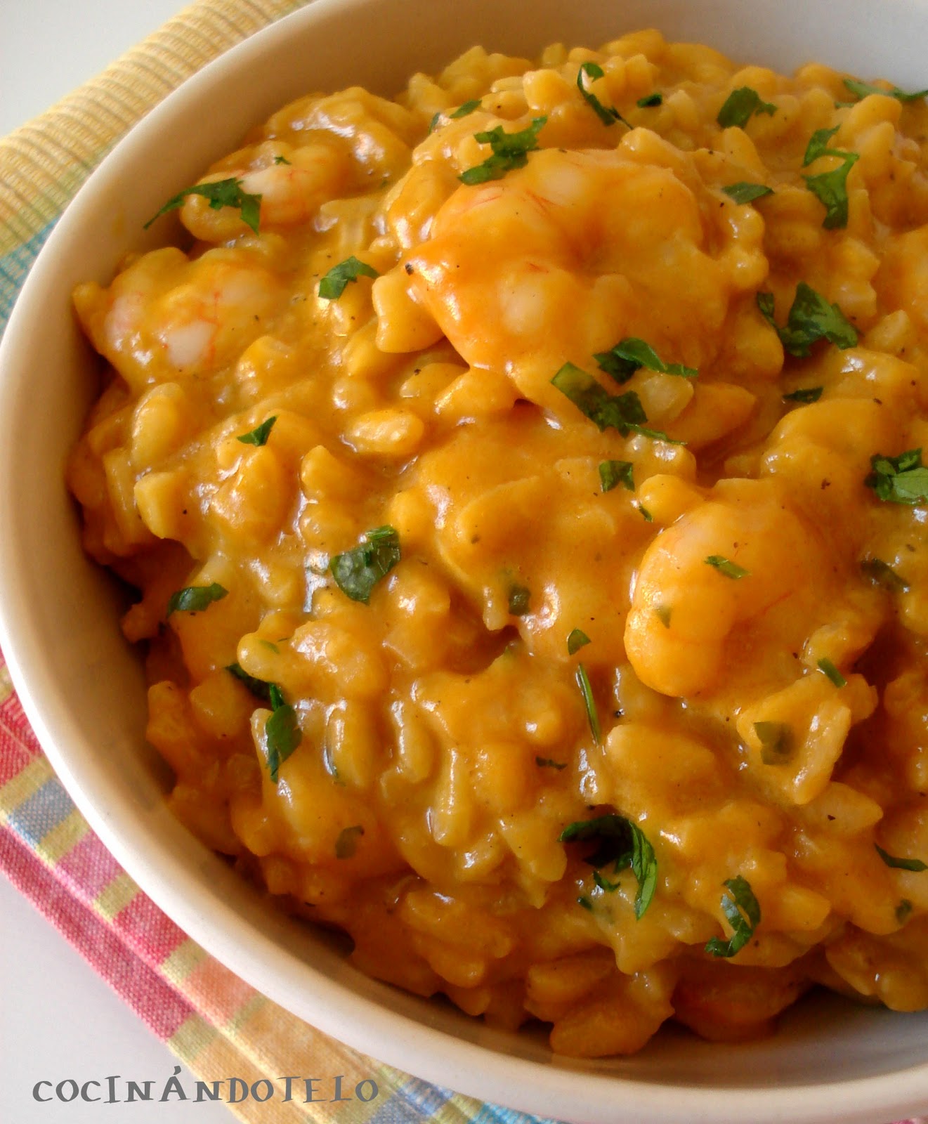 Cocinándotelo RISOTTO A LA CREMA DE MARISCO