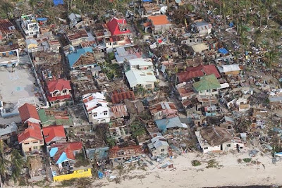 Typhoon Haiyan damage on Malapascua, Philippines