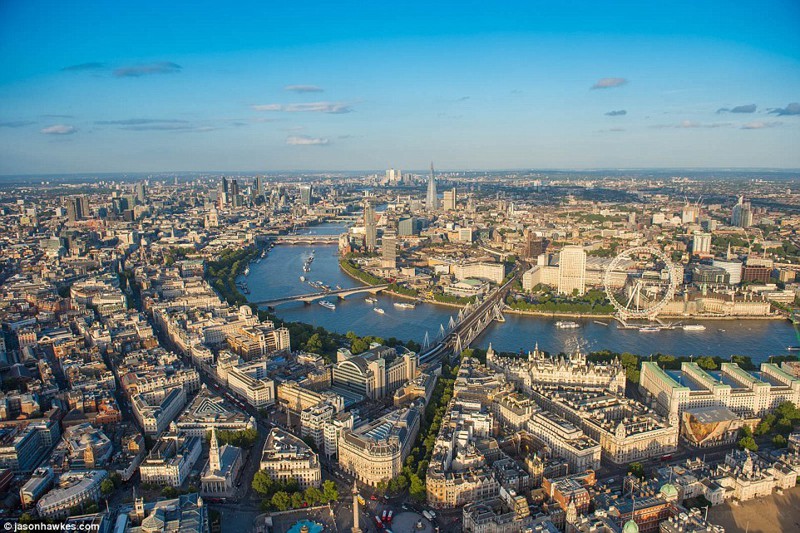 Лондон с высоты птичьего полета (12 фото)