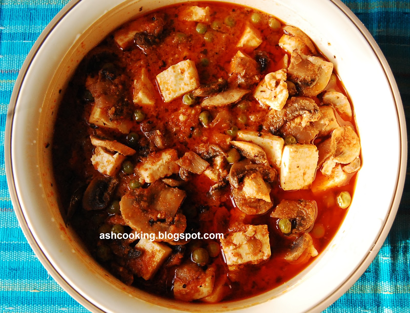 My Cookbook Mushroom Paneer Butter Masala