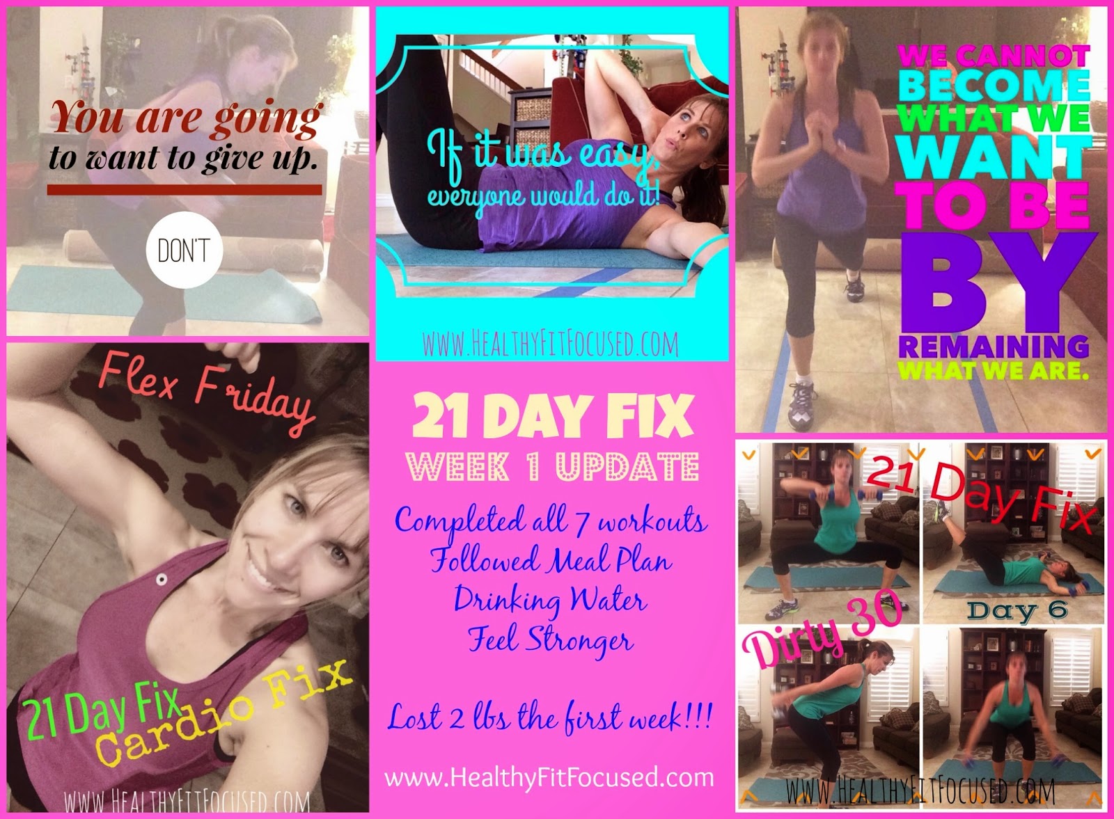 21 Day Fix, week 1 workout update
