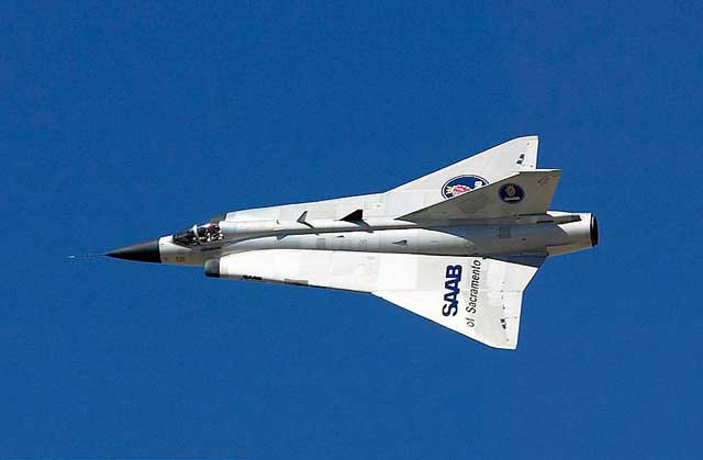Saab J35 Draken Interceptor Fighter
