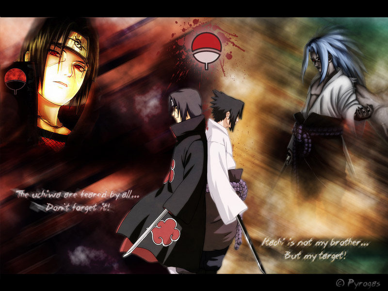 Itachi+uchiha+vs+sasuke+uchiha