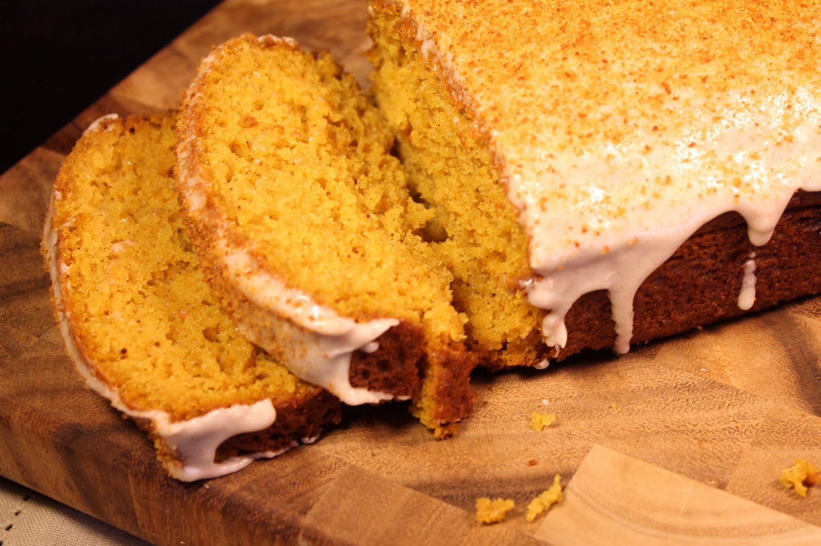 The Salted Spoon Pumpkin Bread with Cinnamon Cream Cheese Frosting