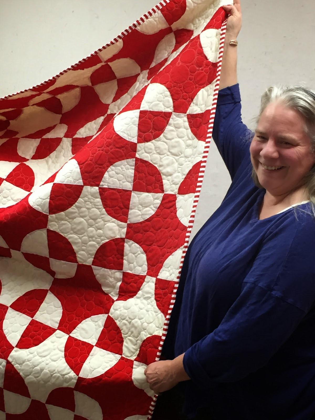 Pine Needle Quilt Shop Susan Beal shows off Pendleton wools