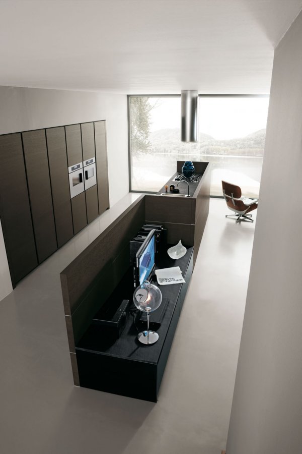 Salón y cocina juntos pero independientes: otra forma de convivir ... Salon cocina juntos