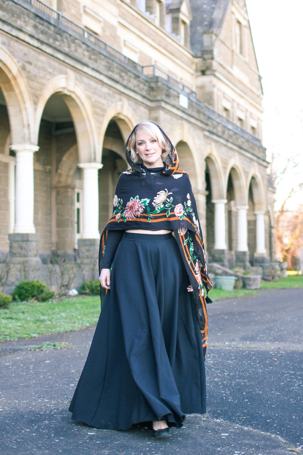 stylish long skirt with top