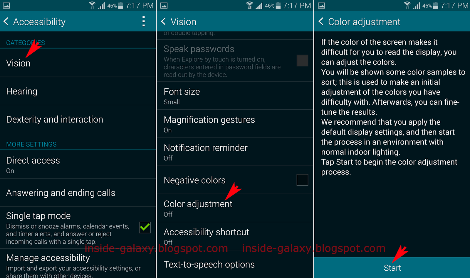 Inside Galaxy Samsung Galaxy S5 How to Enable and Configure Color