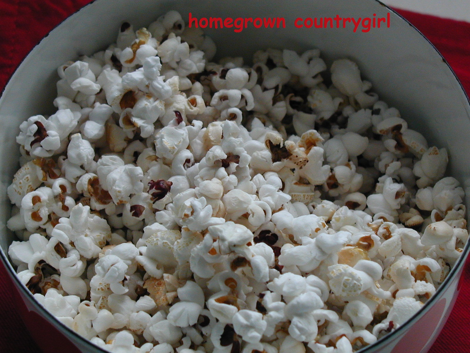 homegrown countrygirl Homegrown Popcorn!