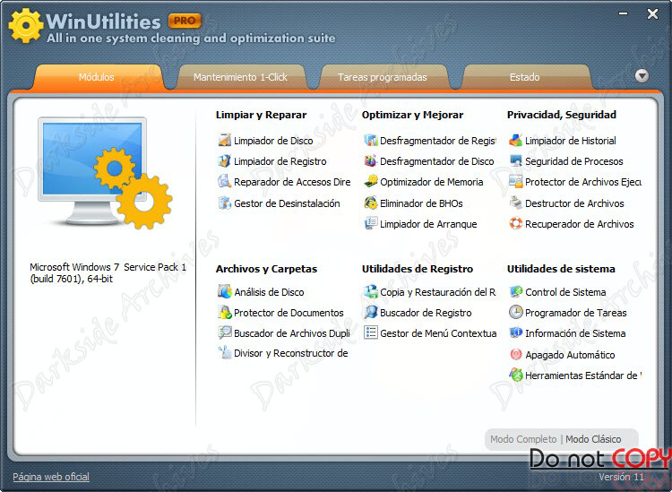 WinUtilities Professional Edition 11.26 - Colección de utilidades WinUtilities Professional Edition 11.26 - Colección de utilidades
