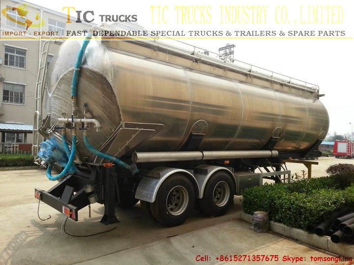 Aluminium Flour silo tank for Malaysia TIC TRUCKS INDUSTRY CO.,LIMITED