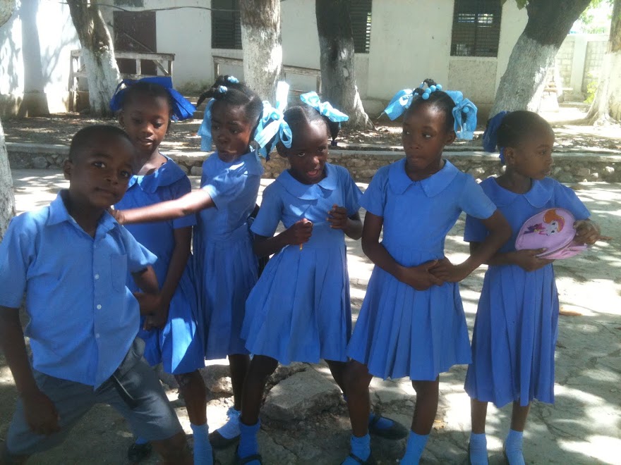 haitian school children