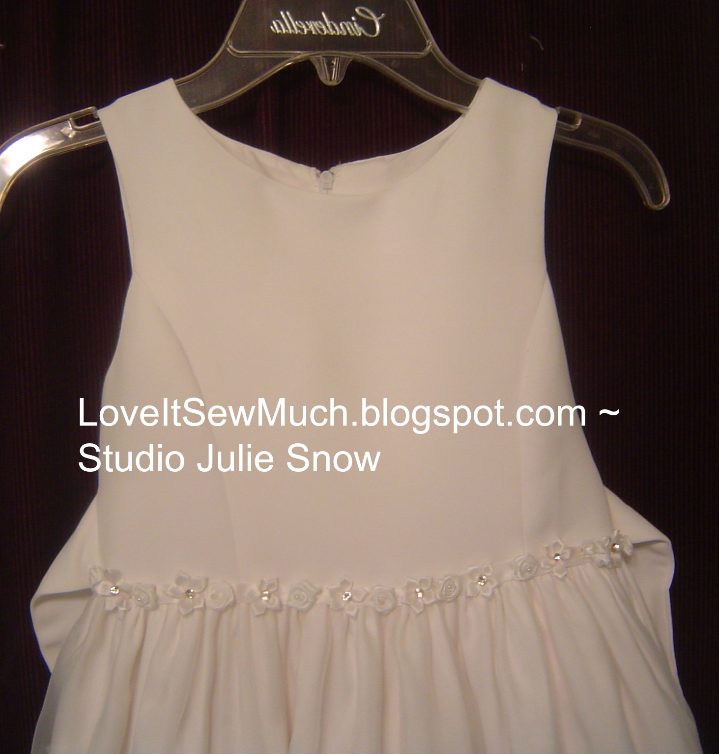 Studio Julie Snow Adding HalfCap Sleeves to a Sleeveless Dress