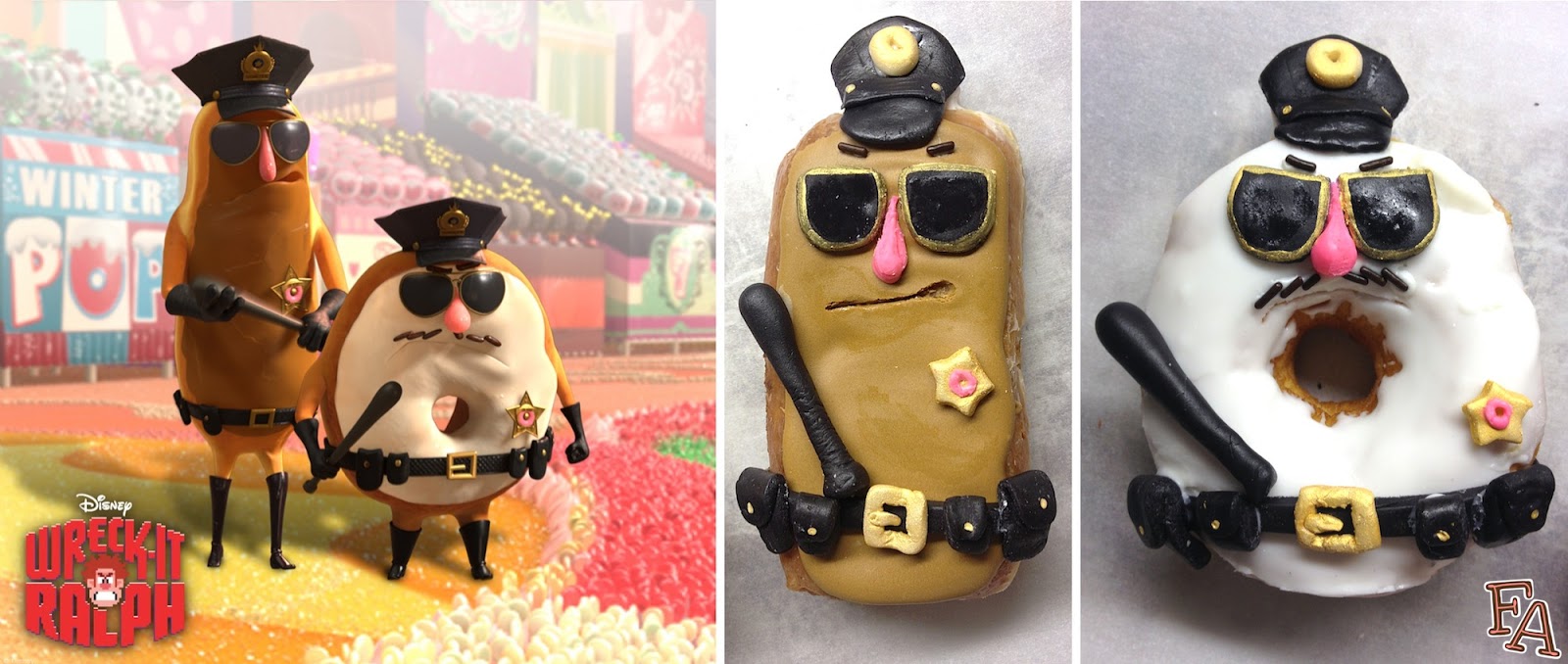 FictionFood Café Doughnut Cops from &quot;Wreckit Ralph&quot;
