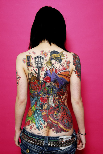 Tattoo oriental na costa Tattoo Gueixa As tatuagens orientais s o muito 