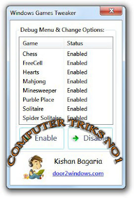 Tweak Windows 7 and Vista Games To Cheat and More