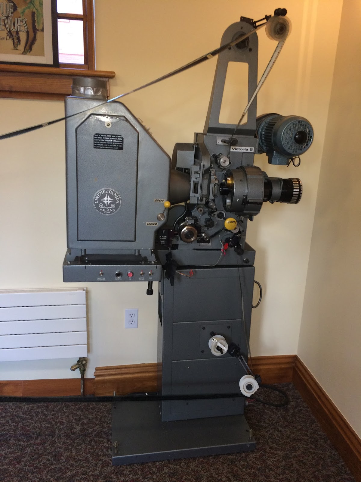 Retro Educational Technology Overhead Projector, Edison Old Record