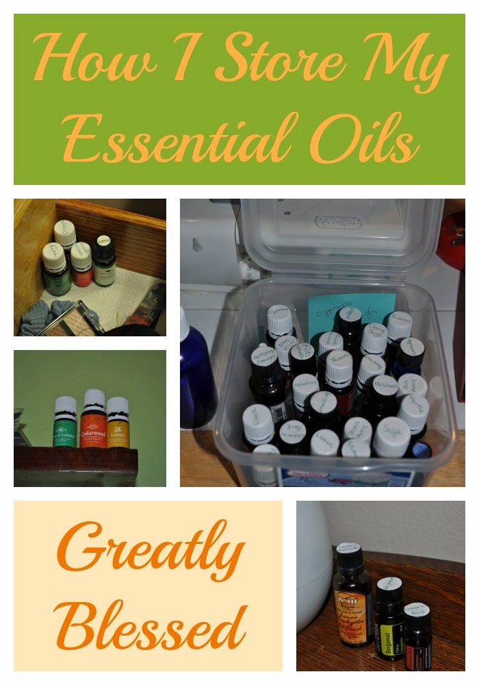 Greatly Blessed How I Store My Essential Oils