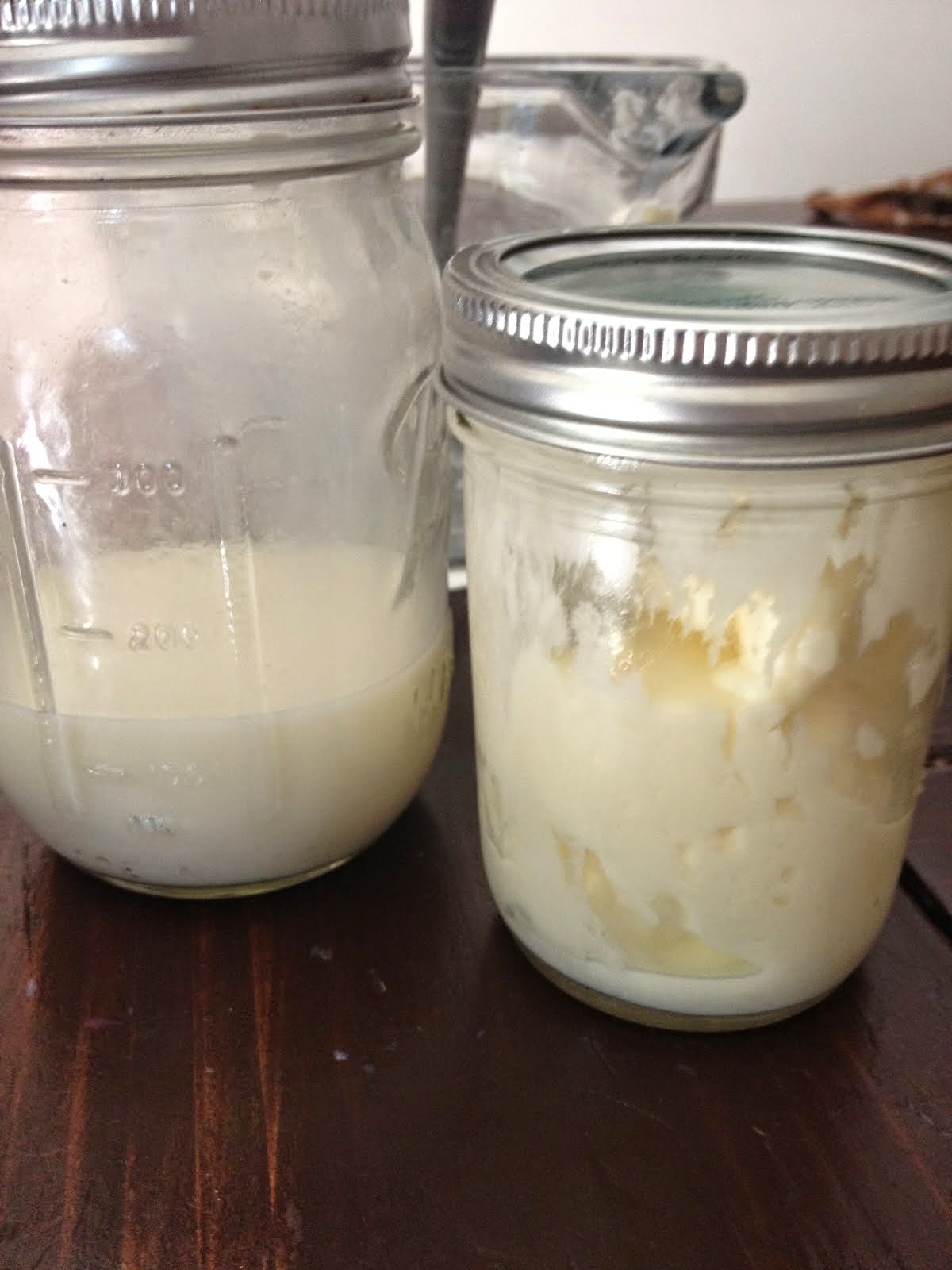 Mothering with Creativity Homemade Butter in Jars