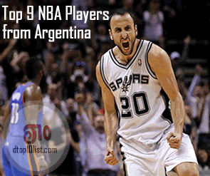 Top 9 NBA Players from Argentina Top 9 NBA Players from Argentina