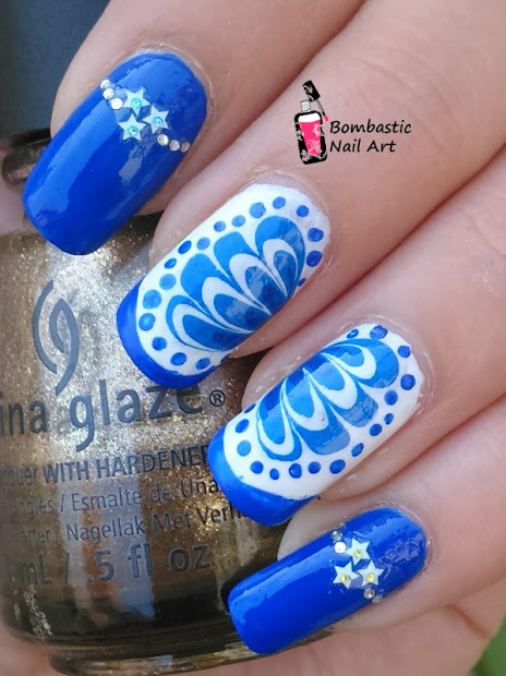 dry water marble nail art bombastic