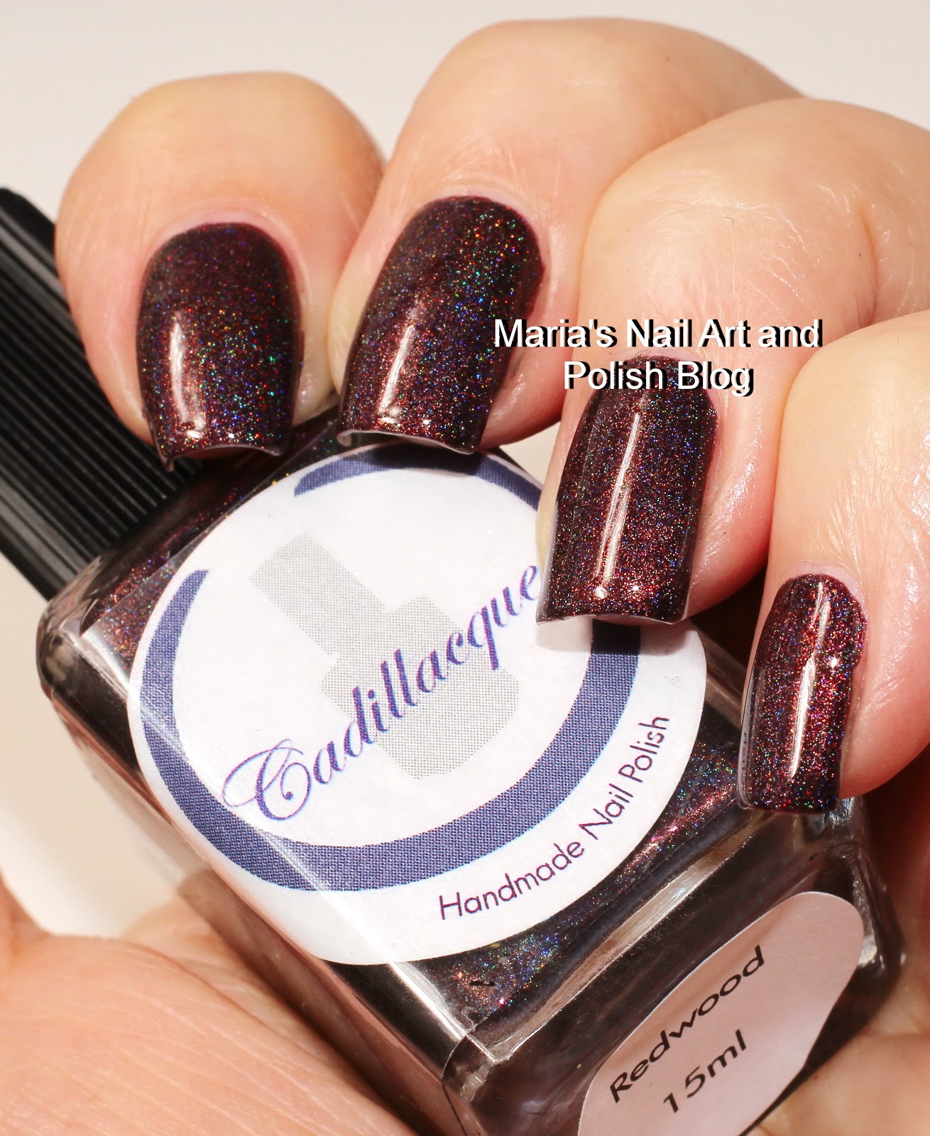 Marias Nail Art and Polish Blog Cadillacquer Redwood and To