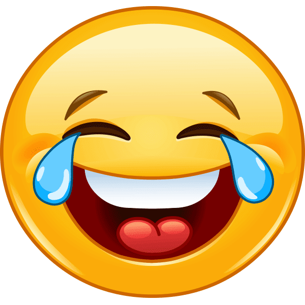 Hasil gambar untuk laugh emoticon