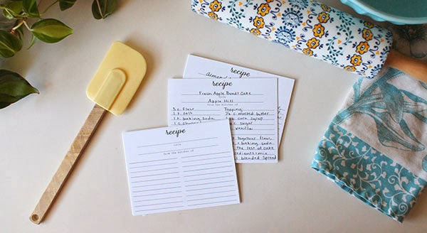 free printable recipe cards