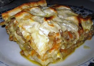 Мясной пирог из лаваша