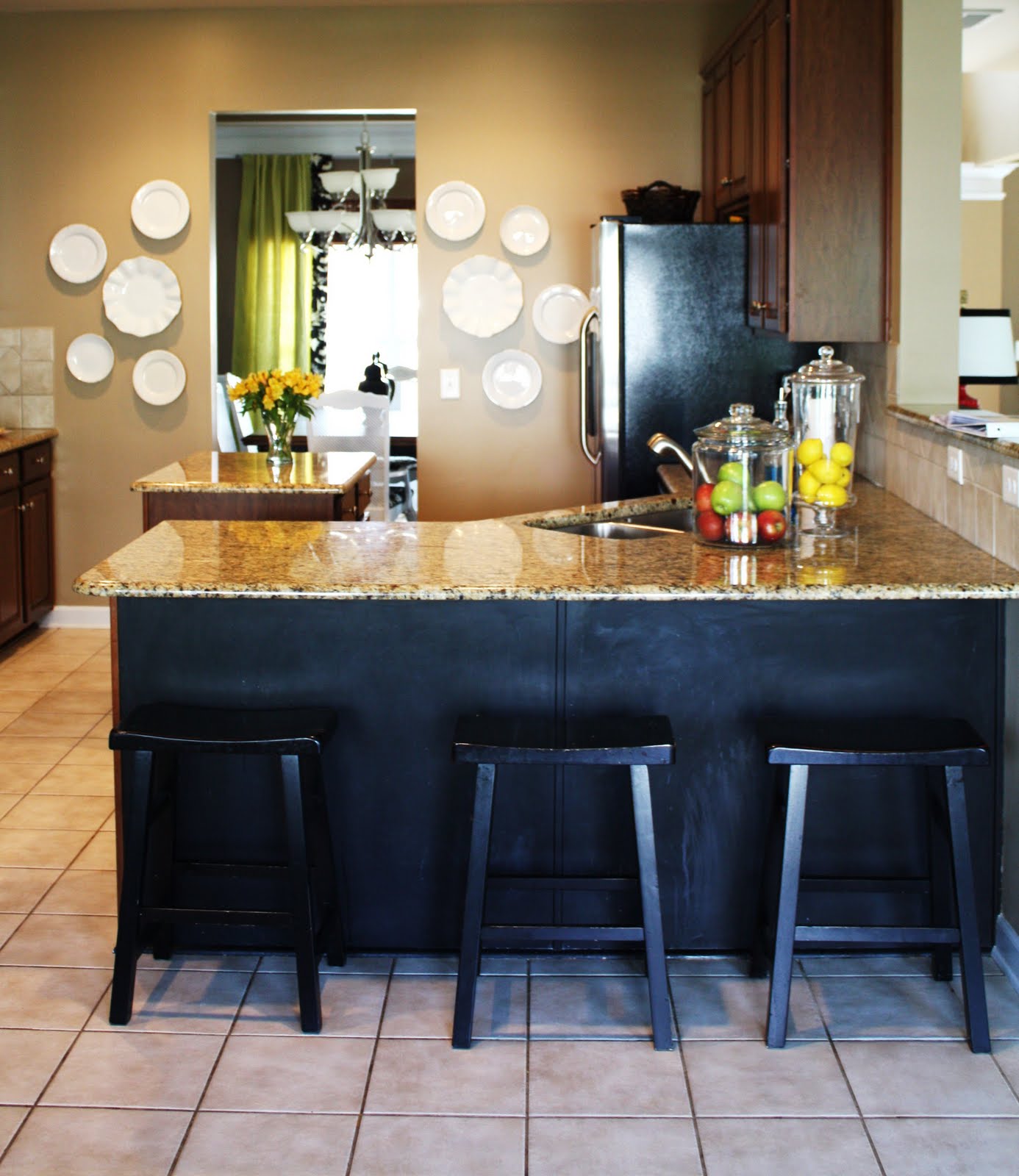 Our Kitchen Chalkboard Paint Under the Counter Emily A. Clark