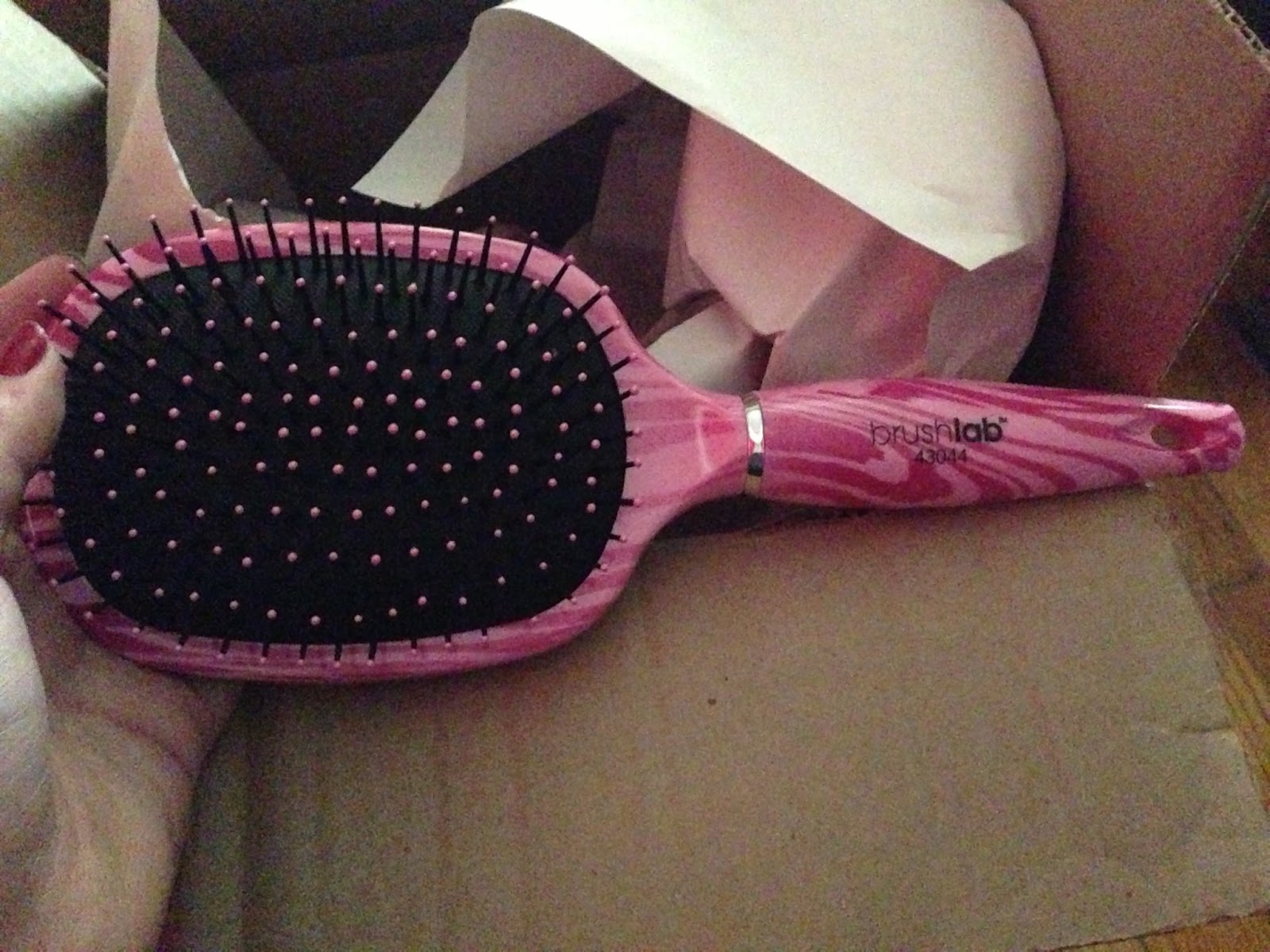 Life of a mad typer Brushlab Zebra Cushion Paddle Hair Brush Review