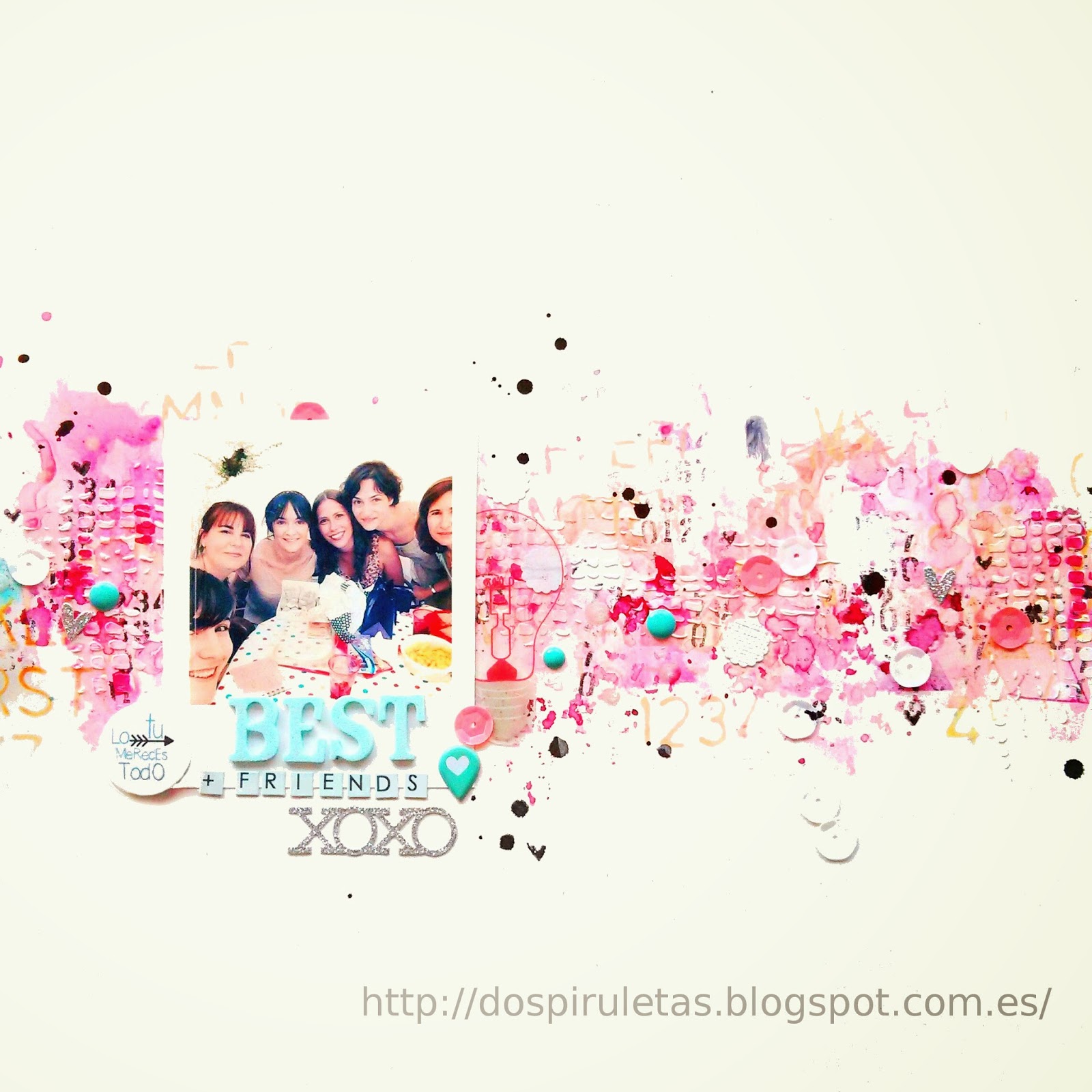 Layout Scrapbooking gelatos dylusions y peerless