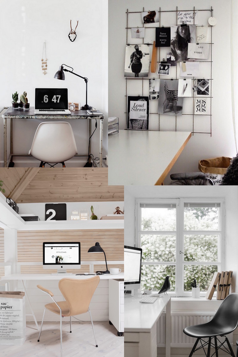 Apartment office desk: innovative studio design with single iron ...