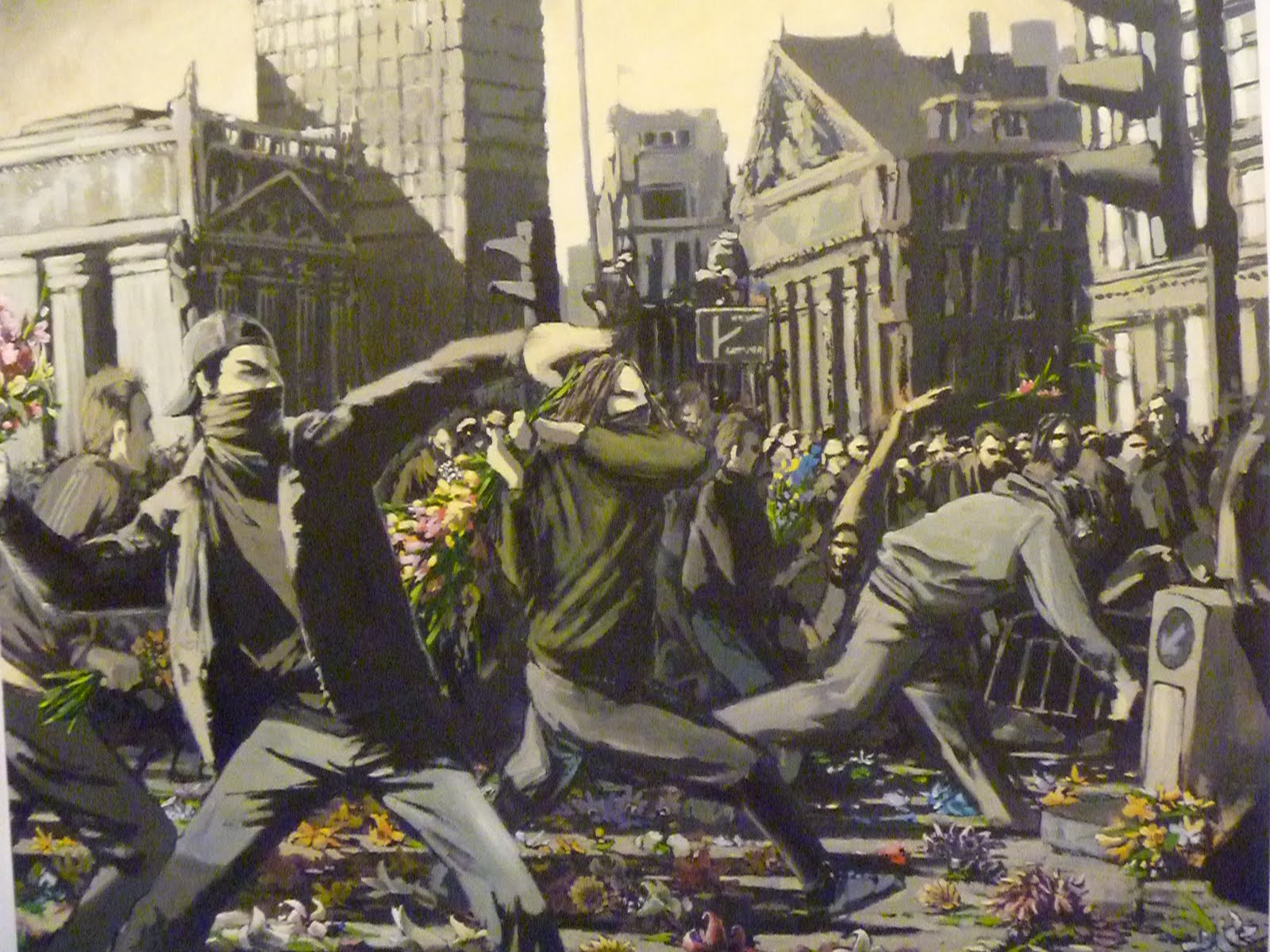 Banksy Flower Thrower Banksy Art Gallery