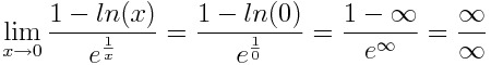 infinity indeterminate form over math