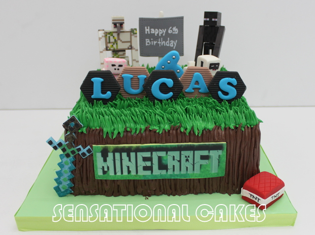 Cakes2Share Singapore: MINECRAFT CREAM VERSION 3D CAKE ...