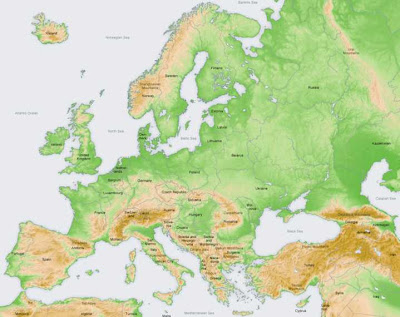 Map of Europe Geography
