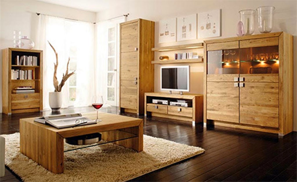 modern living room wood