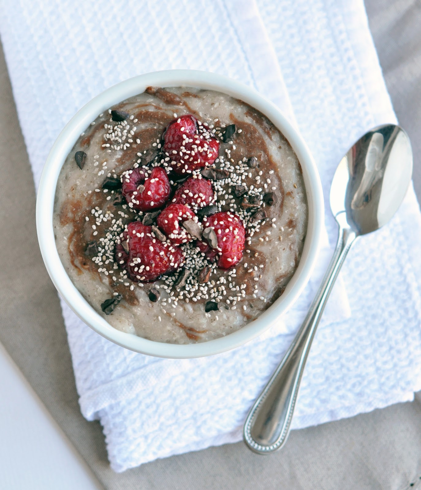 Whipped buckwheat porridge including cake