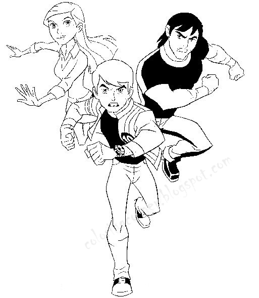 Ben Ten Coloring Pages Ben Ten Coloring Pages