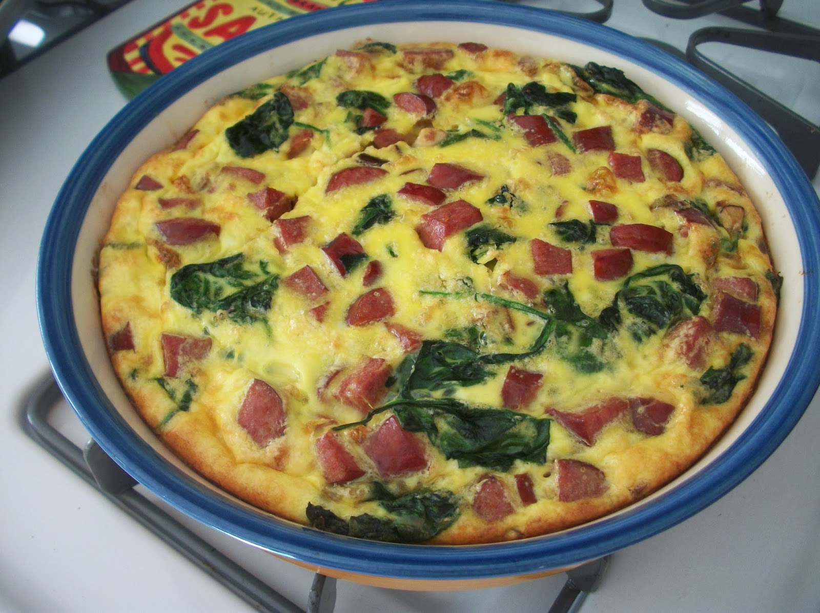 Cook with Sara Sausage and Spinach Frittata
