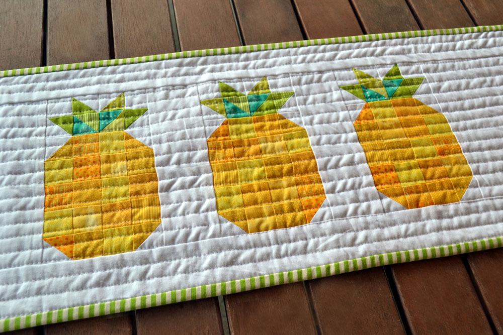 gemini stitches Pineapple runner