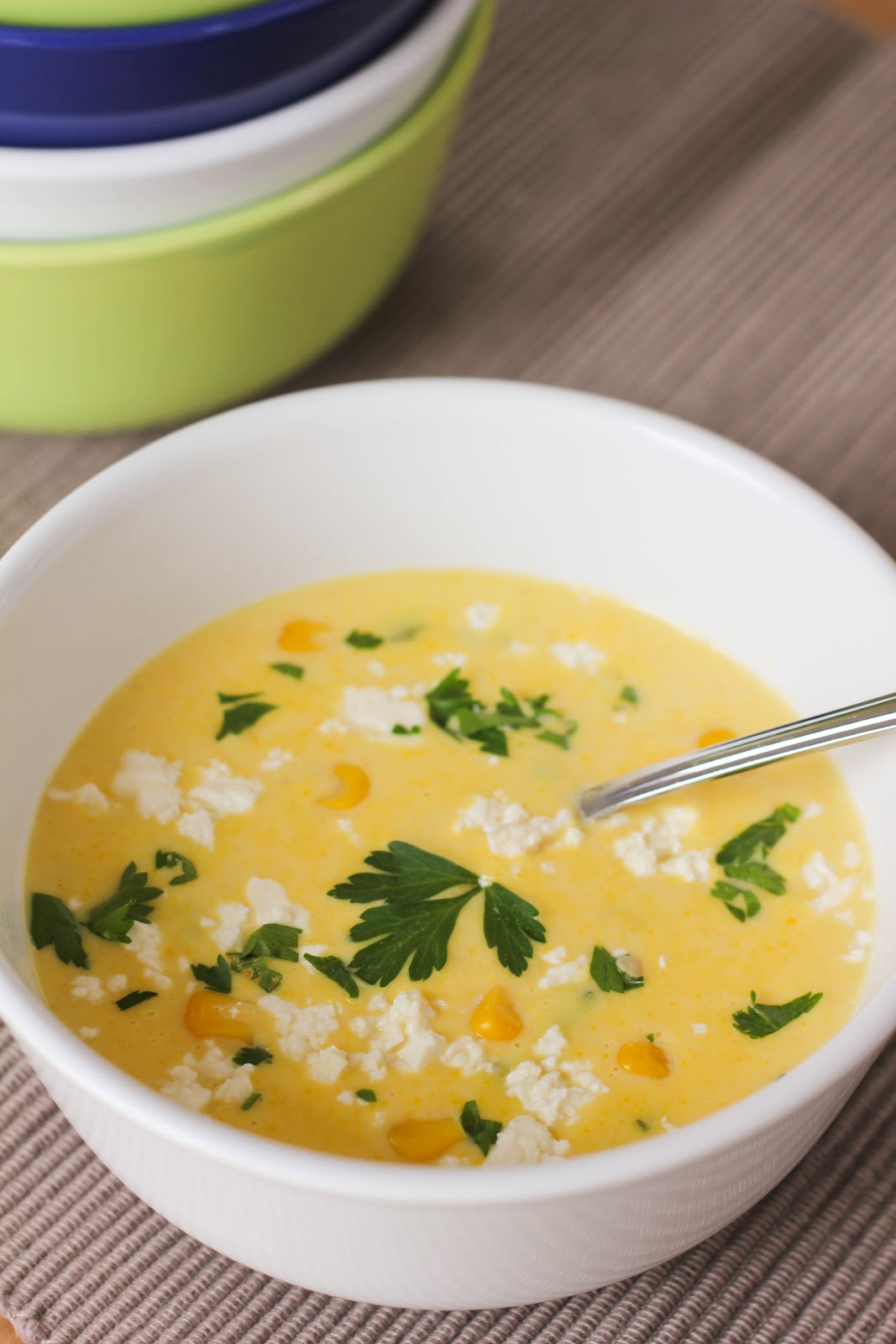 My Worldwide Culinary Adventure Fresh Corn Chowder with roasted