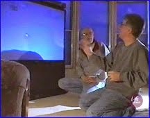 IMAGES FROM THE UFO TV DOCUMENTARY MAGNIFICENT OBSESSIONS. BRIAN VIKE AND CHRIS RUTKOWSK.