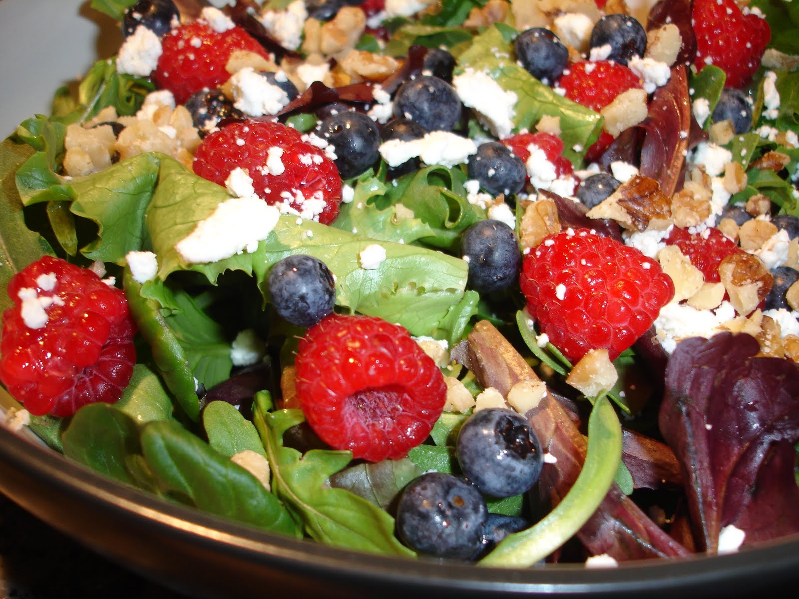 Runner Foodie Mixed Greens and Berry Salad
