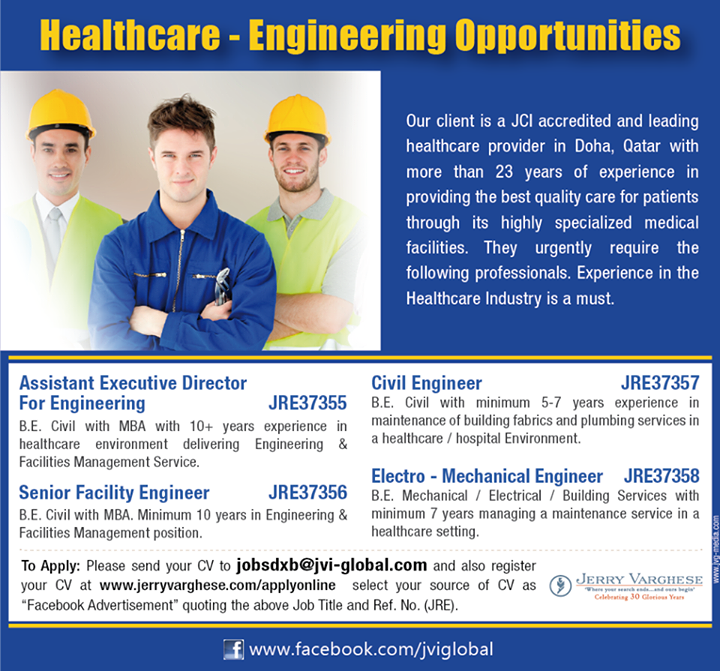 Healthcare Engineering Opportunities In Doha Qatar Gulf Jobs for