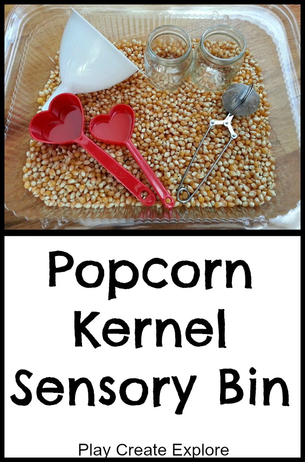 Play Create Explore Popcorn Kernel Sensory Bin